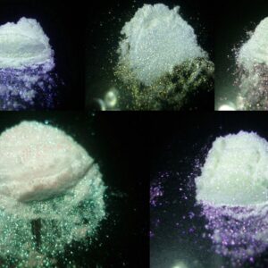 Bling IT Five PC 30ml Jars, Color Shifting "Sparkle" Set, Gold, Green, Blue, Violet & Red