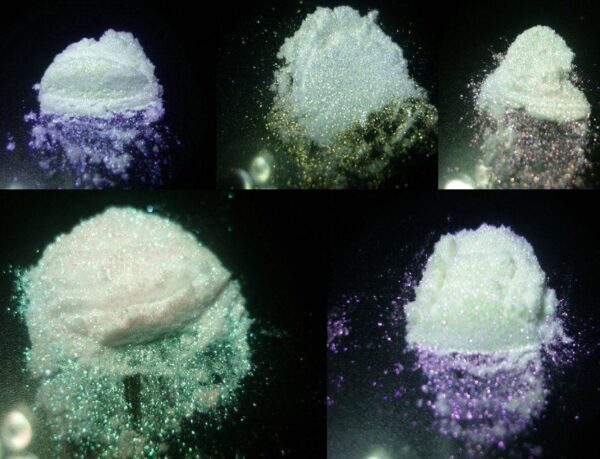 Bling IT Five PC 30ml Jars, Color Shifting "Sparkle" Set, Gold, Green, Blue, Violet & Red