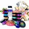 Bling IT Five PC 30ml Jars, Color Shifting "Sparkle" Set, Gold, Green, Blue, Violet & Red