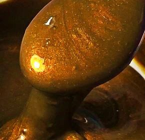 Candied Yams, Gold, Orange, Acrylic Paint