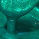 Peacock Feather, Acrylic Paint, Green, Teal