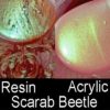 Scarab Beetle, "Bling IT" Metal Mica Blend
