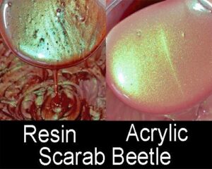 Scarab Beetle, "Bling IT" Metal Mica Blend