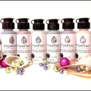 PrizmPour "Iridescent Silks 6PC Set: French Silk, Mother Of Pearl, Minty Tea, Morning Light, Misty Veil, Fire and Ice.